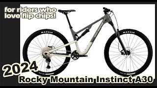 2024 Rocky Mountain Instinct A30 review another flip chip and an awesome design Details Specs [upl. by Friedlander]