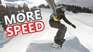 3 Tips to Snowboard With More SPEED [upl. by Siravrat]