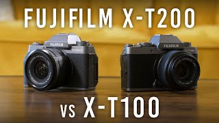 How Does the FUJIFILM XT200 Compare to the XT100  First Look [upl. by Gerstner]