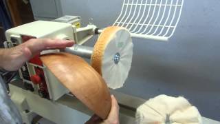 Woodturning Three Stage Beall Buffing System Demonstration [upl. by Yednil]