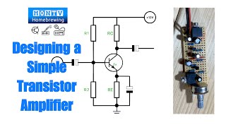 57  Designing a Simple Transistor Amplifier [upl. by Onavlis]