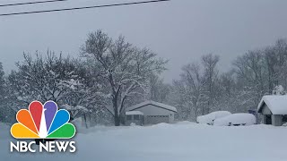 Winter Storm Slams Midwest Northeast [upl. by Noek261]