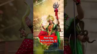 Red Day Navratri Day 6  navratri [upl. by Ralyat261]