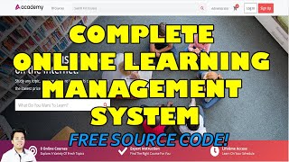 Complete Online Learning Management System using PHPMySQL  Free Source Code Download [upl. by Hadeehuat615]