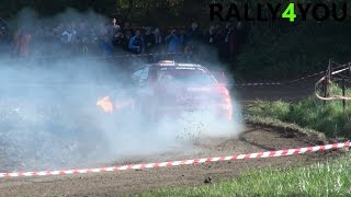 Van Woensel on Fire  Rallye du CondrozHuy 2014 HD [upl. by Stesha]