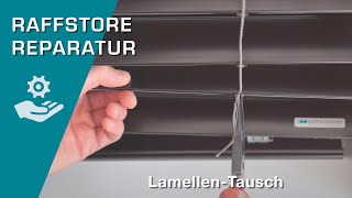 Lamellen Tausch bei Raffstore von Schlotterer [upl. by Annaiviv]