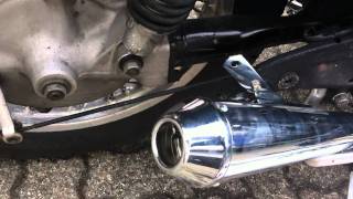 BMW R100  Megaphone exhaust [upl. by Ahsikel]