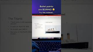 Transform BULLET POINTS in PowerPoint 🙌🏼 presentation powerpoint [upl. by Lerrad]