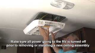 How To Install a Deluxe Free Delivery AC Ceiling Assembly RVDIYChannelcom [upl. by Relyk]