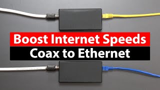 Turn Coax to Ethernet to Boost Speeds  ASUS MA25 MoCA Adapter Review [upl. by Gilbye]