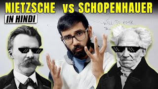 Friedrich Nietzsche vs Arthur Schopenhauer  Will to power in Hindi [upl. by Gnud]