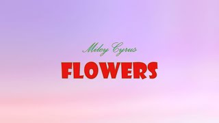 Melody Moods Lyrics  Flowers by Miley Cyrus I Latest Lyrics Video 2024 HD [upl. by Hannaoj]