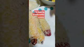 Breadcrumbs Yummy hotdogtasty breadeggs yan lang po angmking ingredients follower viewerryum [upl. by Jaquenette]