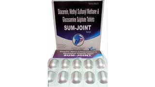 SUM JOINT Tablets Diacerein Methyl Sulfonyl Methane amp Glucosamine Sulphate Tablets [upl. by Bella]