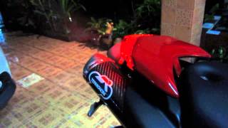 Ducati Hypermotard 796 Termignoni slip oncat delete [upl. by Aynwad]