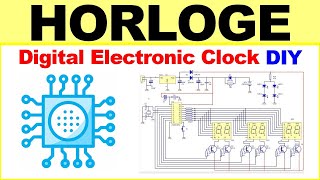 Montage soudure composants electronique Horloge digitale débutants electronic digital clock diy [upl. by Dianthe]