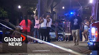 Birmingham mass shooting 4 dead 17 injured in what Alabama police believe was “targeted hit” [upl. by Eceinert]