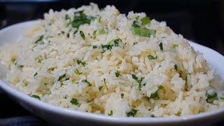 ARROZ AL CILANTRO Y LIMÓN muy sabroso y fácil TRUCO PARA QUE TE QUEDE PERFECTO 😍 [upl. by Rab]