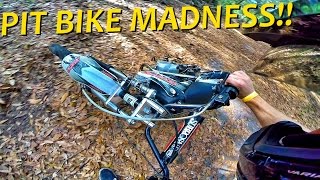 Pit Bike Adventures  DRIFTING amp JUMPS [upl. by Kikelia]