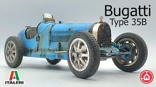 Italeri 112 Bugatti Type 35B  Model car kit build [upl. by Hillary577]