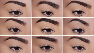 How To 9 Different Eyebrow Styles amp How they TRANSFORM your Face [upl. by Edivad]