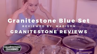 Granitestone Blue Set  Madison  Granitestone Reviews [upl. by Kcirdaed]