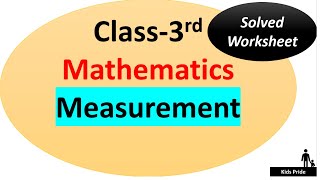 Class 3rd Measurement Worksheet  grade 3 worksheet class 3 [upl. by Olwena]