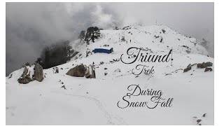 Triund Trek during Snowfall  Complete Guide  Best Time to Visit McLeod Ganj Dharamshala  Himachal [upl. by Nosro]