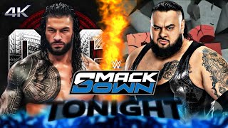 FULL MATCH — Roman Reigns vs Bronson Reed  BIG quotBRONSONquot VS OTC  WWE SMACKDOWN 2024  WWE 2K24 [upl. by Anneis883]