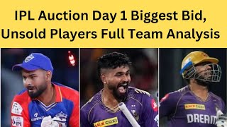 IPL Mega Auction Day 1 Summary  Best X1 For MI DC  CSK amp Punjab SRH LSG Solid Teams [upl. by Damalus]