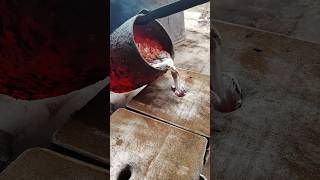 Intense RedHot Metal Pour in Action shoets satisfying fy [upl. by Enahsed]