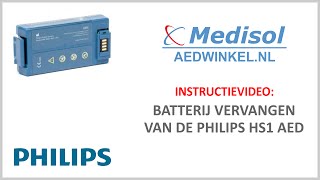 Batterij voor de Philips HS1 AED vervangen [upl. by Netneuq665]