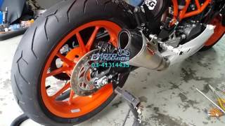 KTM RC250 AHM SlipOn Exhaust  Motodynamics Technology Malaysia [upl. by Trant]