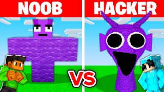 NOOB vs HACKER I Cheated In a SPRUNKI DURPLE Build Challenge [upl. by Lydie]