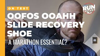 OOFOS OOahh Recovery Slide Shoe Review Can it solve your marathon aches [upl. by Amalie794]