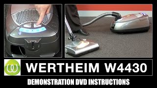 Wertheim W4430 Bagged Vacuum Cleaner Instructions For Use DVD [upl. by Georgetta]