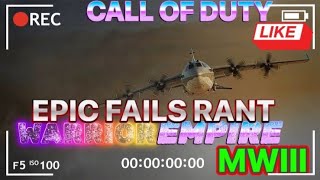 MWIII EPIC FAIL KICKED FOR INACTIVITY RANT [upl. by Kciredor]