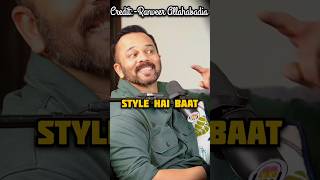 ROHIT SHETTYS BOMBSHELL ON SAMAY RAINAS COMEDY SKILLS shorts podcast samayraina [upl. by Lativa]