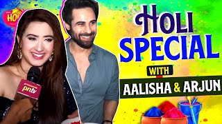 Nath  Aalisha Panwar amp Arjun Singh Give Holi Tips Party amp Dance amp More  PNTV Exclusive Interview [upl. by Anner]