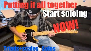 Know The Pentatonic Scale Start Soloing EASY [upl. by Oicneserc]