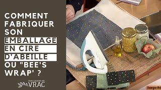 Comment fabriquer son emballage en cire dabeille ou quotbees wrap [upl. by Ylerebmik]