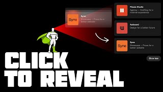 Click Reveal  The Easiest Greensock Animation Tutorial [upl. by Bryanty]