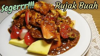 Cara membuat Rujak Buah SegarSambal Kacang Kental [upl. by Deth575]