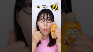 Big Bee Vs Small Bee Eating Challenge 🤣shortstrandingytshorthumanitychallengeviral [upl. by Berns765]