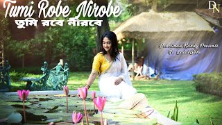 Tumi Robe Nirobe  Debolinaa Nandy  ft Badal Sinha  Rabindra Sangeet  COVER [upl. by Zizaludba479]