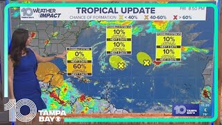 Tracking the Tropics Disturbance has 60 chance of development over the next week [upl. by Anigue551]