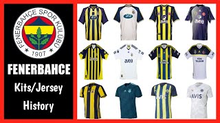 Fenerbahce Jersey HistoryEvolution from 2000 to 2022 Home amp Away  Fenerbahce Kit 20212022 [upl. by Anneres]