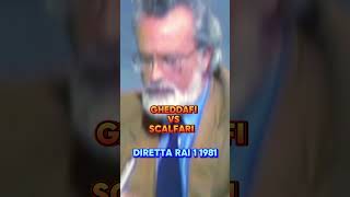 Gheddafi vs Scalfari IT history palestine italy rai1 [upl. by Amliv]