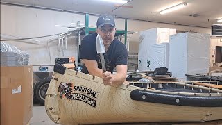 Changing nose srem on Sportspal canoe [upl. by Solohcin35]