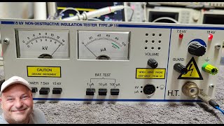 Danbridge 15kV insulation tester JP15 1993 repair teardown [upl. by Ahsitul]